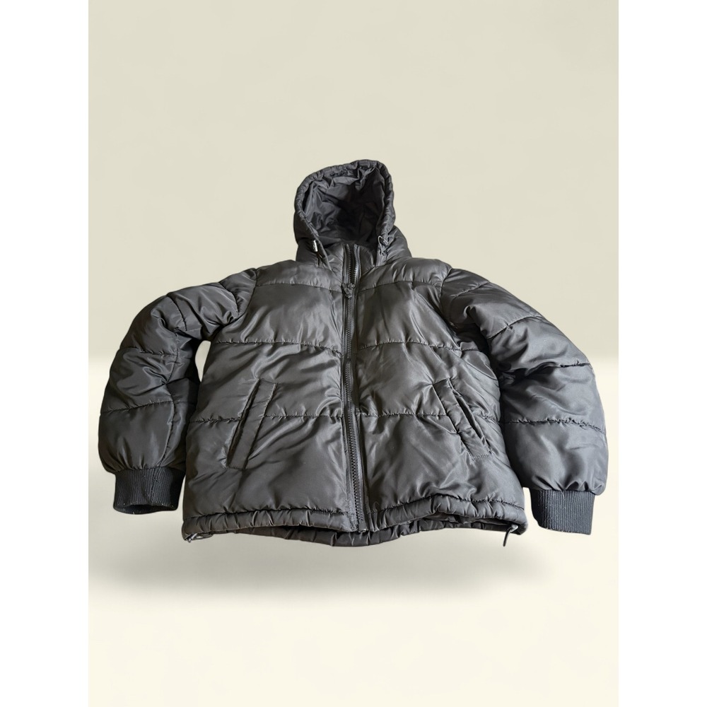 Aeropostale Womens Black Hooded Puffer Jacket Recycled Fill Small SRHHCH2